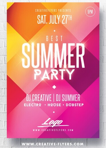 Summer Party Flyer to Download