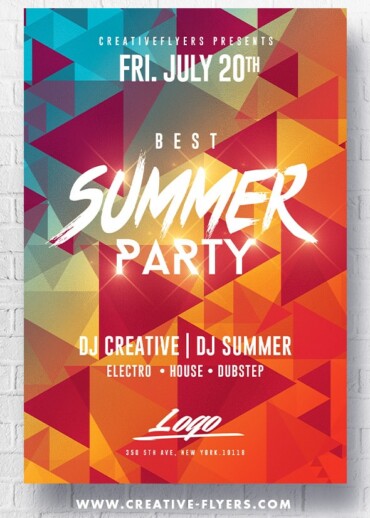 Summer Party Flyer to edit