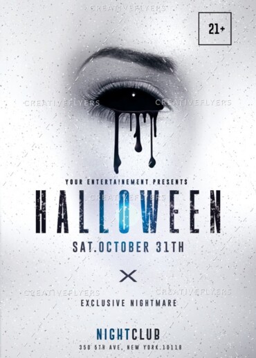 Halloween flyer template