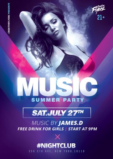 Electro Summer Flyer Template