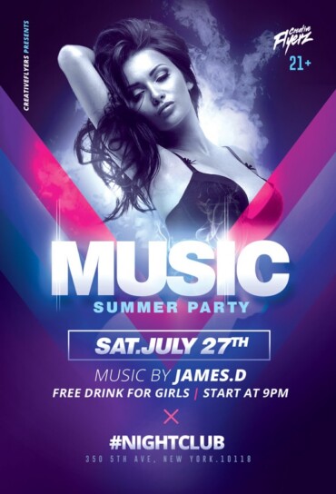 Electro Summer Flyer Template