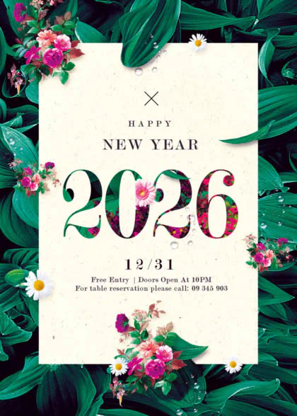 new year flyer design