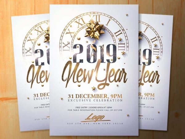 New year flyers New year flyers photoshop