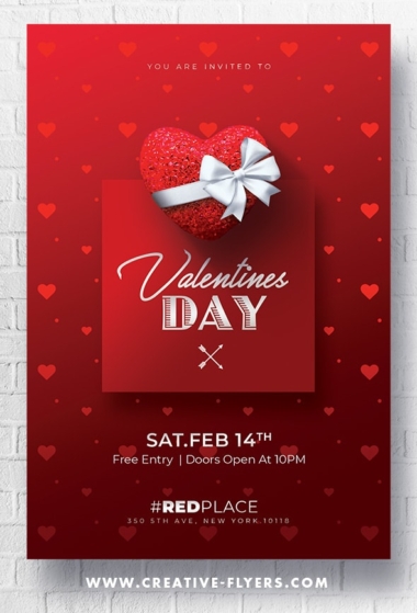 Red Valentine's day Invitation