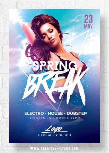 Spring Flyer template