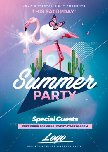 Summer Party Flyer Template