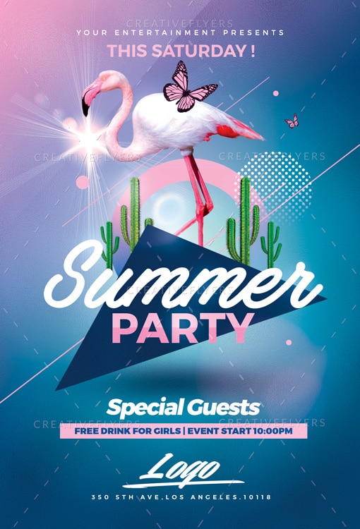 Summer Party Flyer Template
