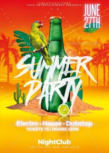 Summer Party Flyer Template