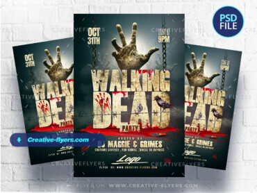 Walking Dead Flyer Template-2 Walking Dead themed Flyer