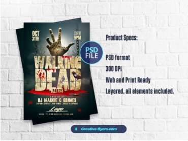Walking Dead Flyer Template-3 Walking Dead themed Flyer