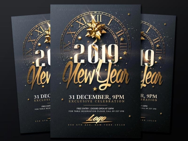 classy new year flyer classy new year flyer templates