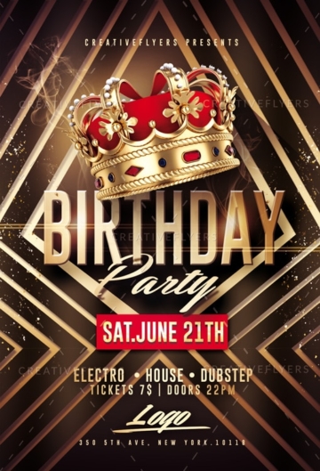 Birthday Party Flyer Psd