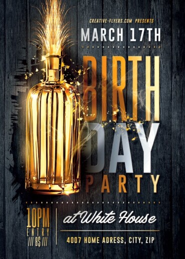 Birthday Party Flyer Psd