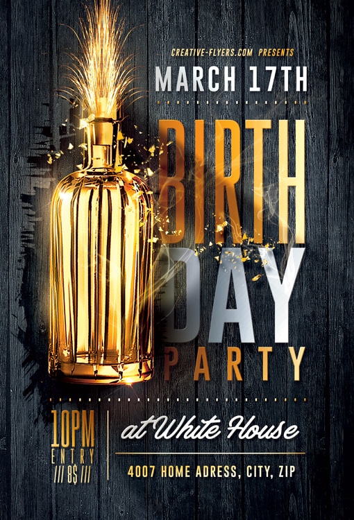 Birthday Party Flyer Psd