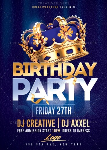 Birthday Party Flyer Template