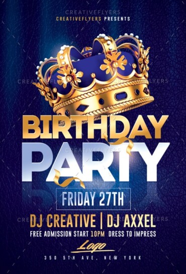 Birthday Party Flyer Template