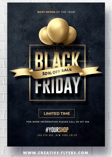 Black Friday Flyer for Photoshop