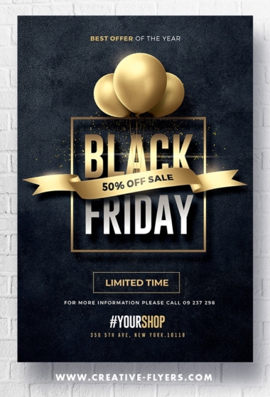 Black Friday Flyer for Photoshop