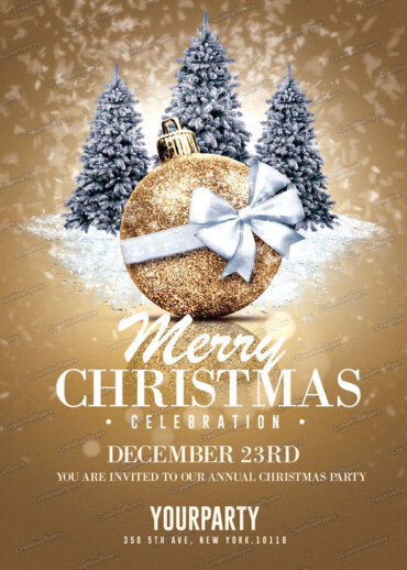 Christmas-Themed Print-Ready PSD Design