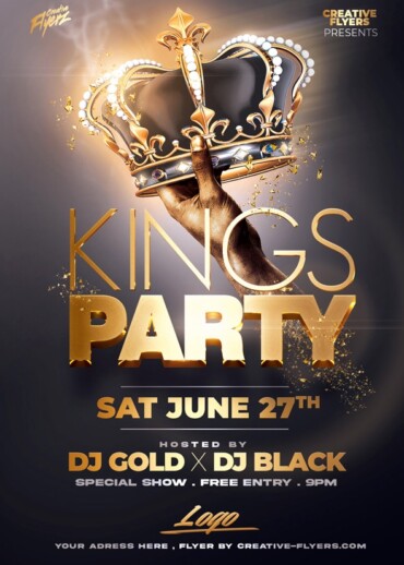 Kings party Kings Flyer PSD