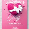 Pink Valentine's Day flyer