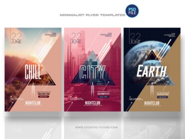 minimalist flyer bundle (2) minimalist flyer bundle