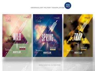 minimalist flyer bundle (4) minimalist flyer bundle