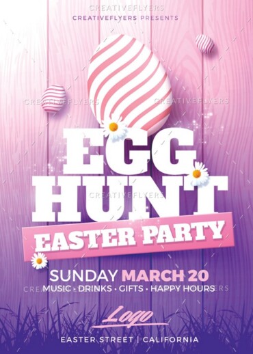 Easter Party Flyer Template