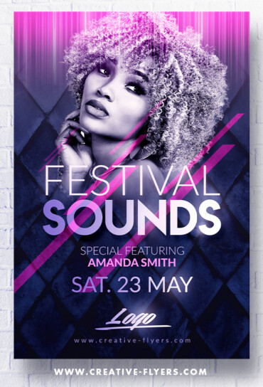 Festival Music Flyer template