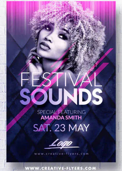Festival Music Flyer template
