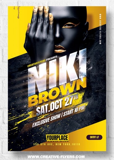 Night club flyer template