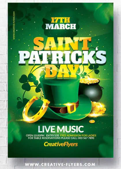 St Patrick's Day Flyer
