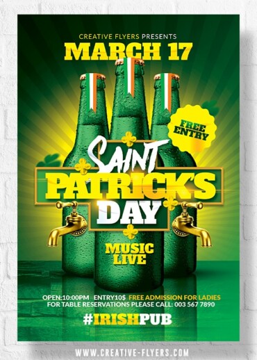 St Patricks Flyer Template