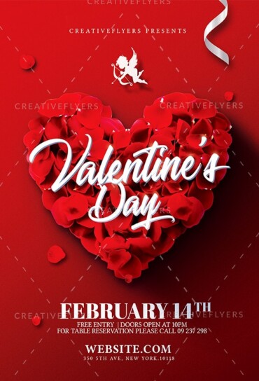 Valentines Day Flyer Template 3 Valentines Day Flyer Template