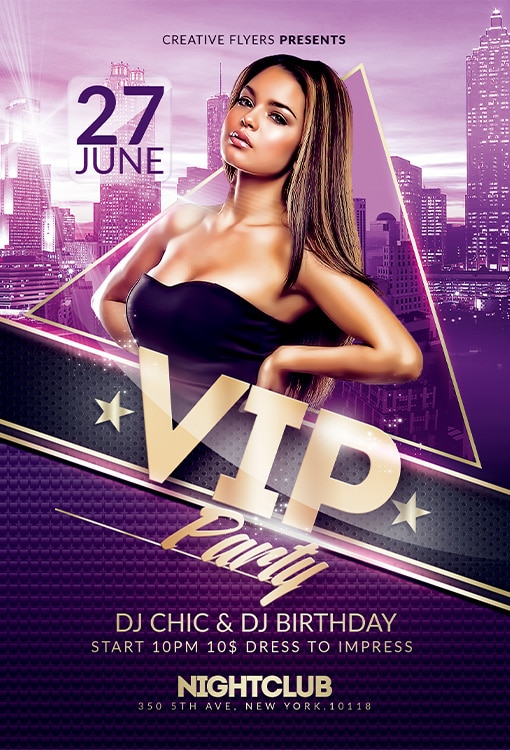 Vip Party Flyer Template