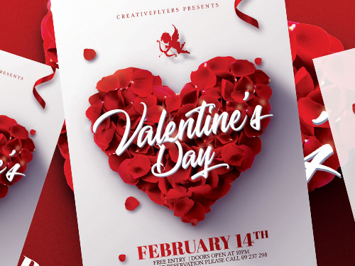 Creative Valentine's Day design to edit