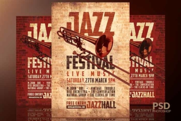 Jazz Festival Vintage Flyer