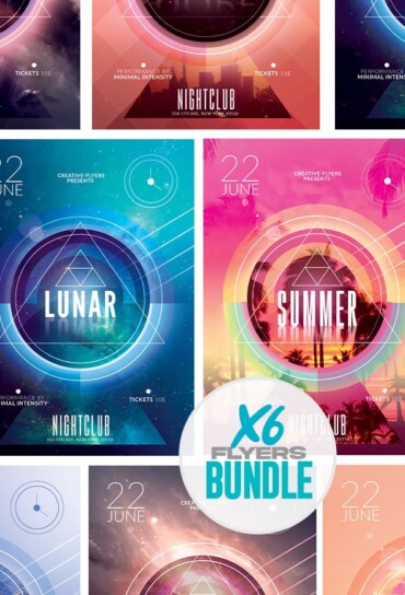 6 Minimalist Flyers