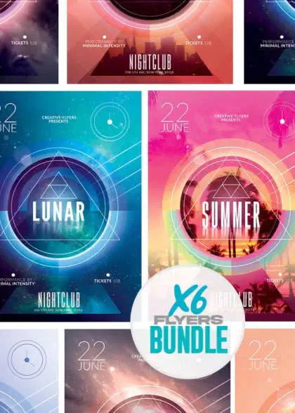 6 Minimalist Flyers