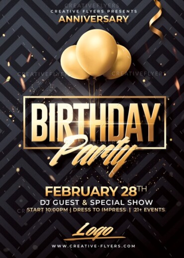 Birthday Psd Flyer