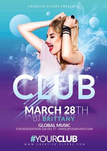 Club Party Flyer Psd