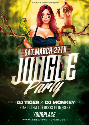 Jungle Psd Flyer Template