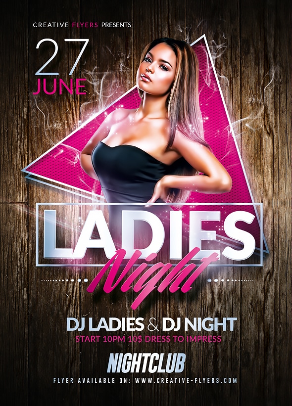 Ladies Night Flyer Template