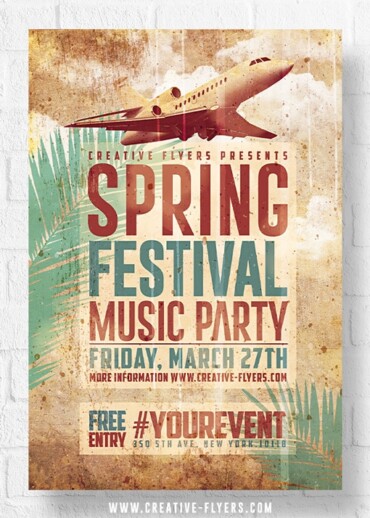 Spring Psd Flyer template