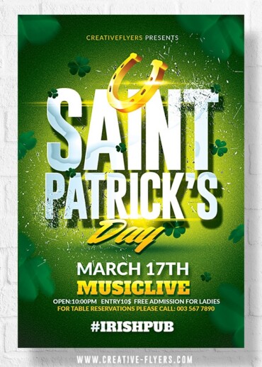 St Patrick's Day Flyer