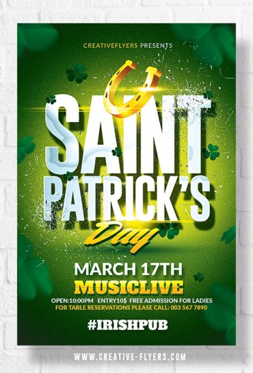 St Patrick's Day Flyer