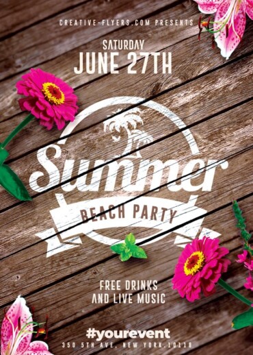 Summer Invitation Flyer Template