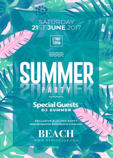 Summer Party Poster Template