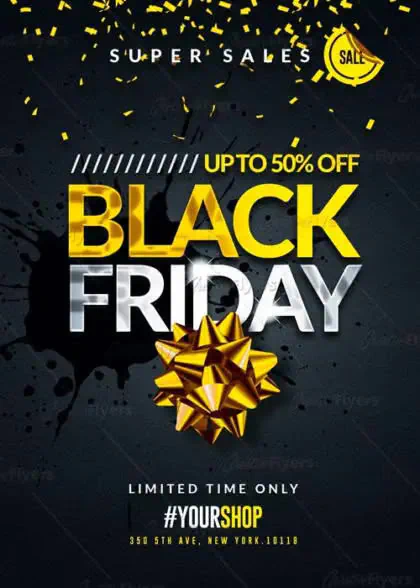 Black friday flyer templates