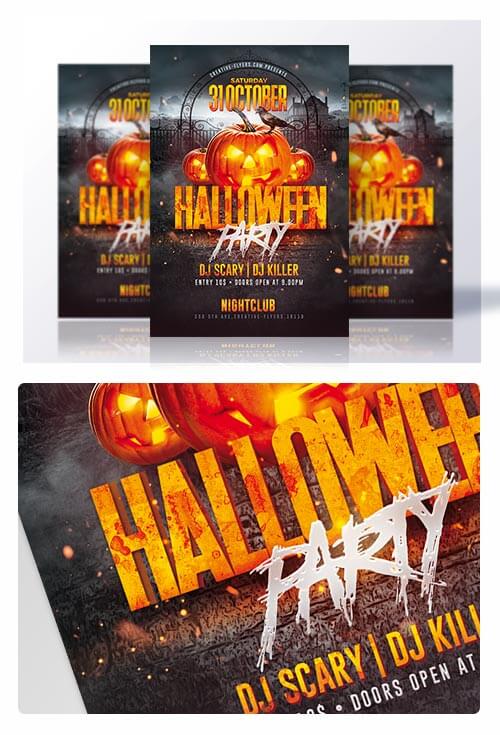 Download Halloween Party Flyer | Templates PSD - Creative Flyers